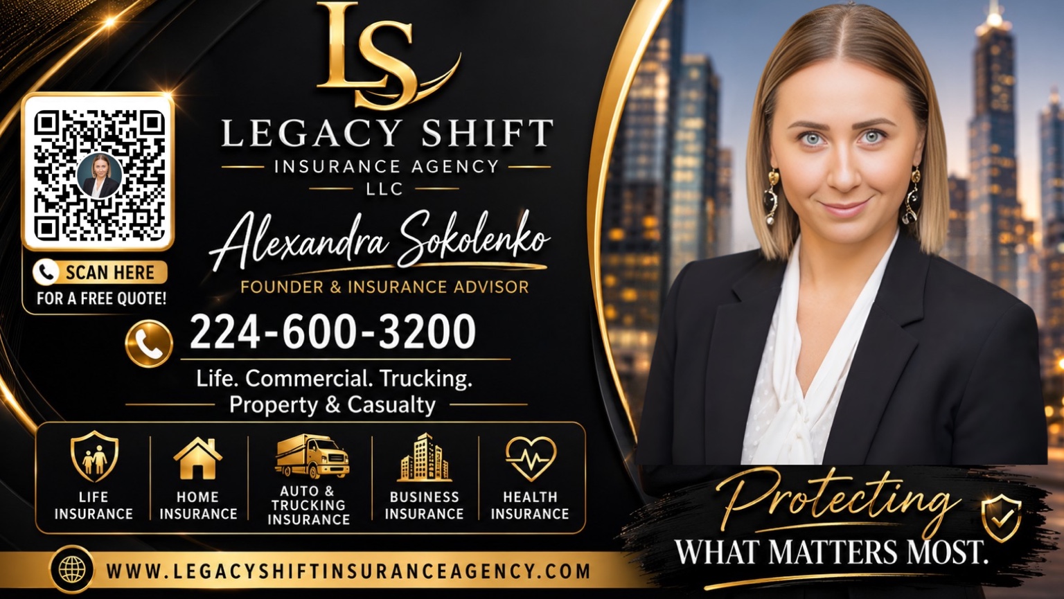 Legacy Shift Insurance Agency flyer